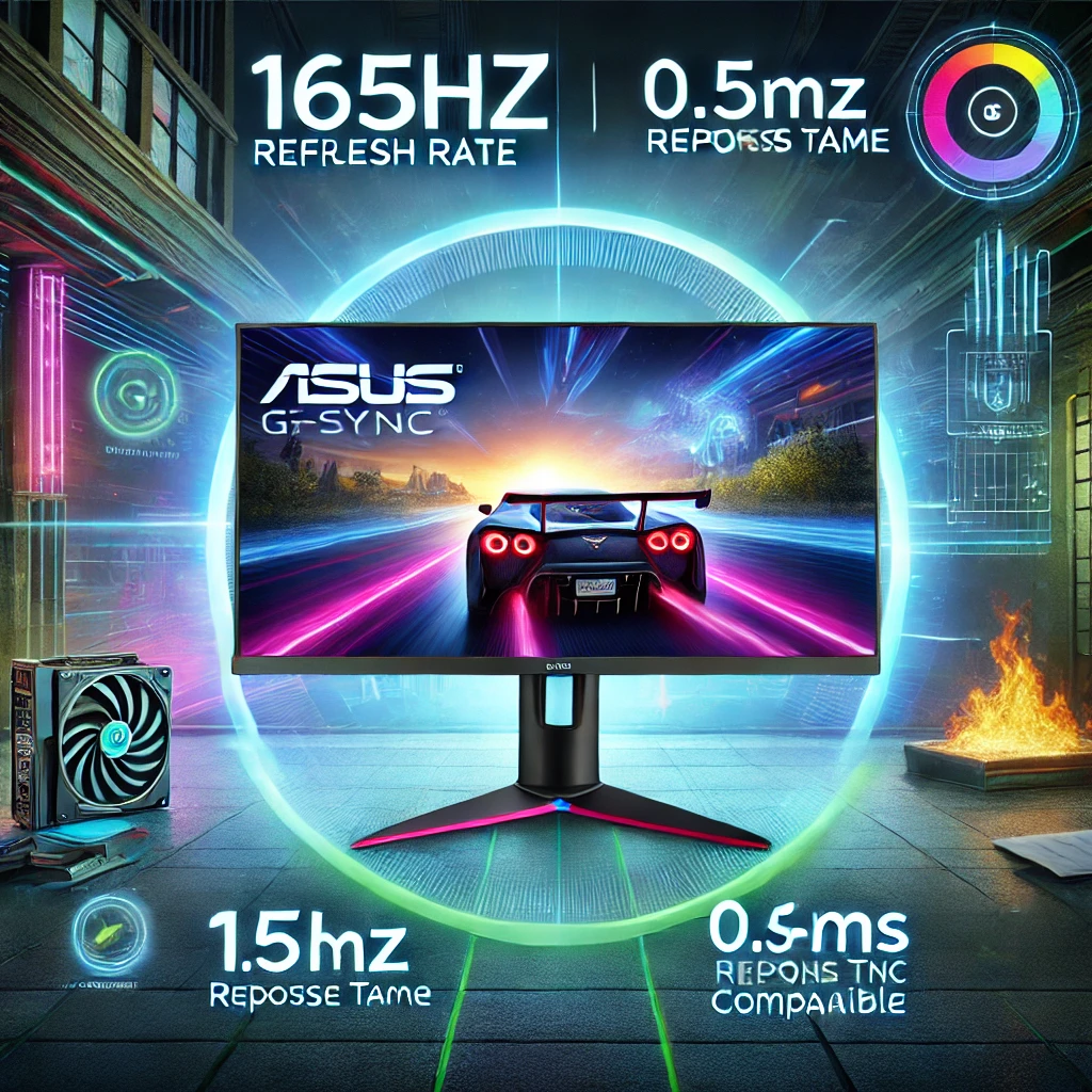 もっとゲームを楽しもう。高リフレッシュレートで一歩リードしたいゲーマー必見の「ASUS ゲーミングモニター 165Hz 24.5インチ VG258QR-J」という商品について詳しく紹介。