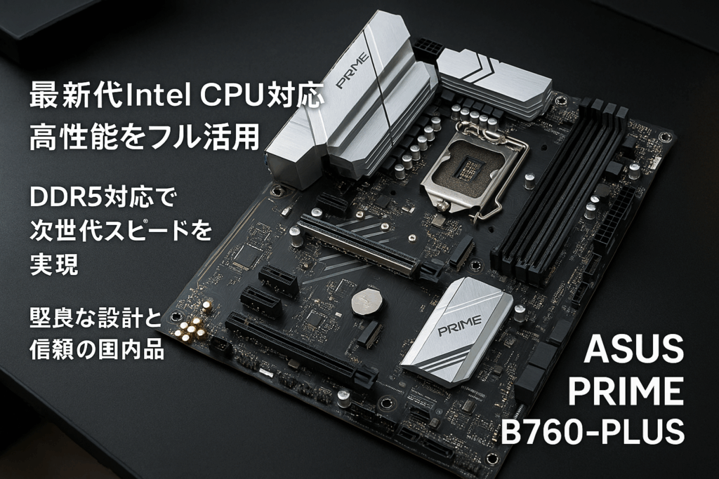 ASUS PRIME B760-PLUS intel 第14・13・12世代 CPU対応 LGA1700 B760 搭載 DDR5 ATX マザーボード/国内正規代理店品