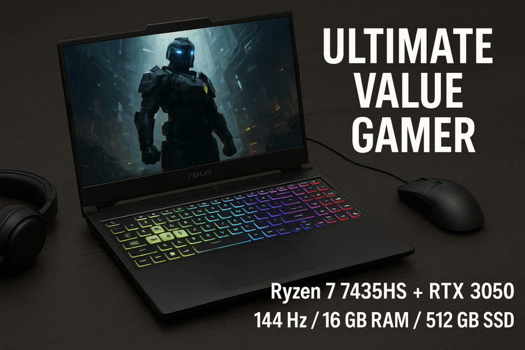 ASUS ゲーミングノートPC TUF Gaming A15 FA506NCR 15.6型 RTX 3050 AMD Ryzen 7 7435HS メモリ 16GB SSD 512GB リフレッシュレート144Hz RGB イルミネートキーボード Windows 11 動画編集 Xbox Game Pass 3ヶ月利用権付き FA506NCR-R7R3050A