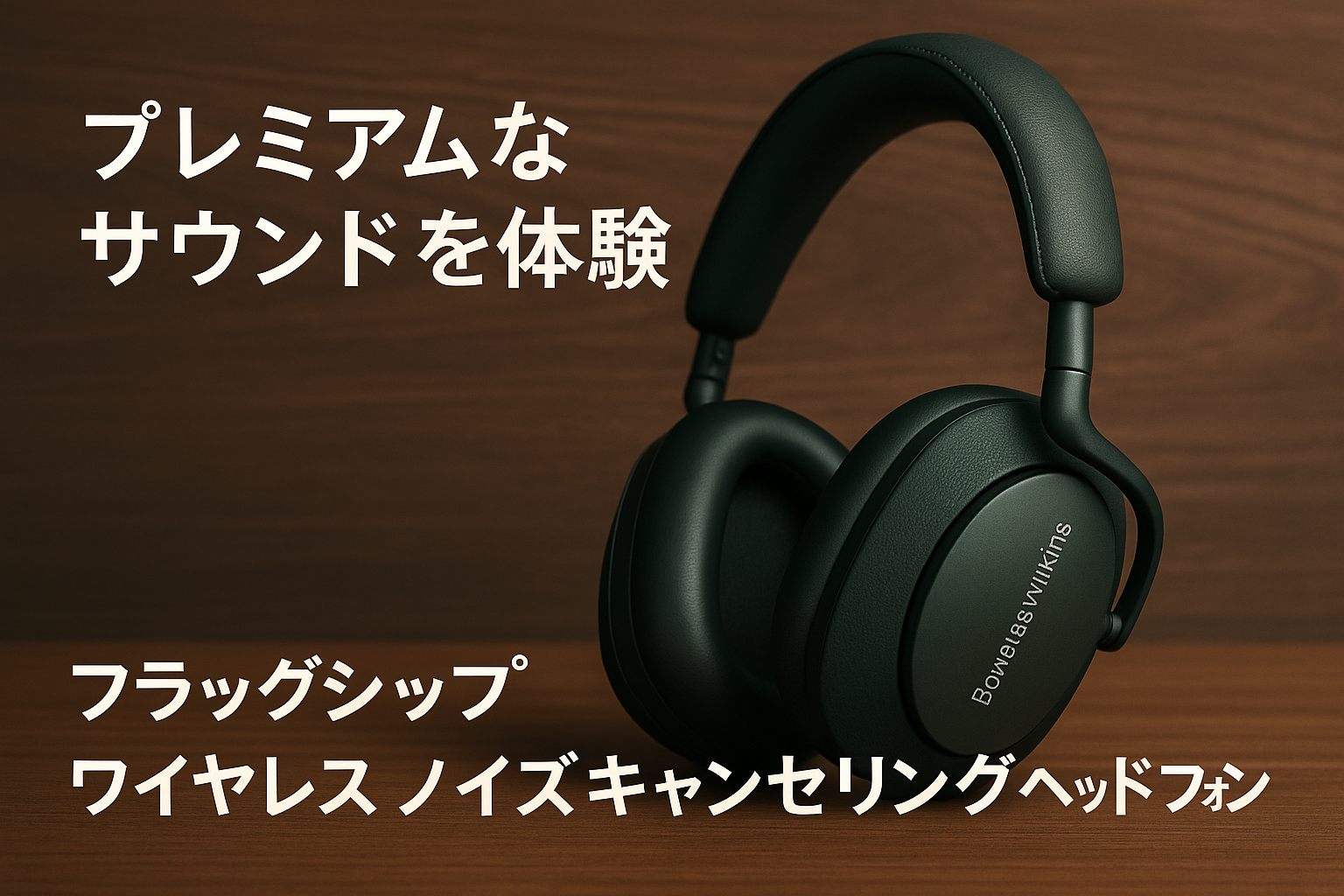 Bowers & Wilkins フラッグシップ ワイヤレス ノイズキャンセリング ヘッドフォン ダーク・フォレスト PX8/DF