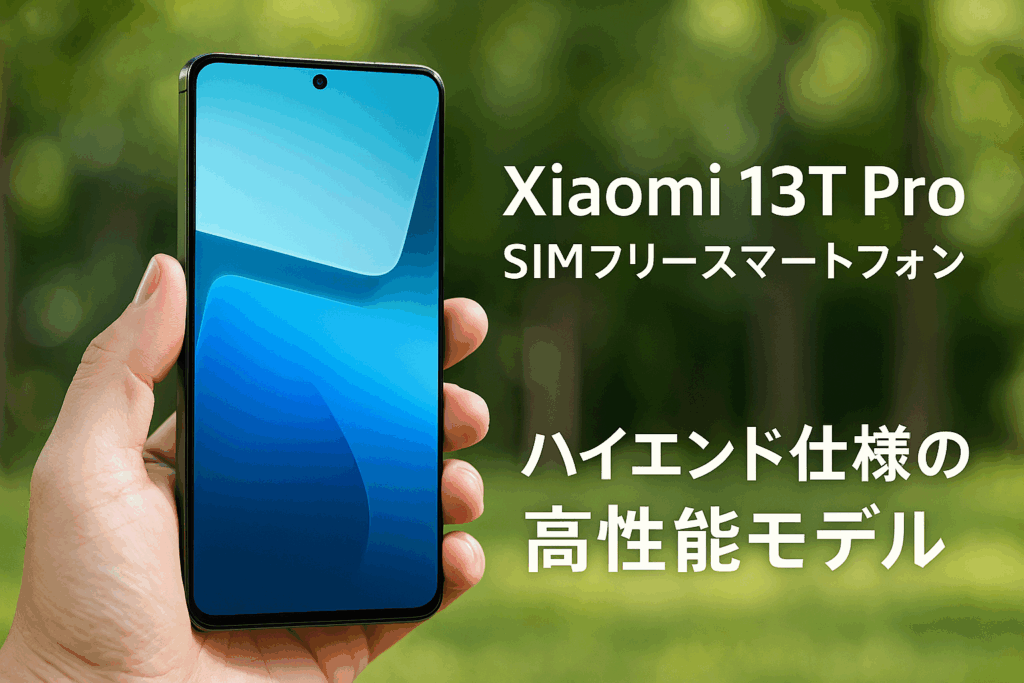 シャオミ(Xiaomi) SIMフリースマートフォン Xiaomi 13T Pro 12GB+256GB プログレードカメラ 120Wハイパーチャージ 144Hz駆動 MediaTek Dimensity 9200+ IP68防水防塵 FeliCa対応 docomo/au/SoftBank/Rakuten Mobile 回線対応 メドウグリーン