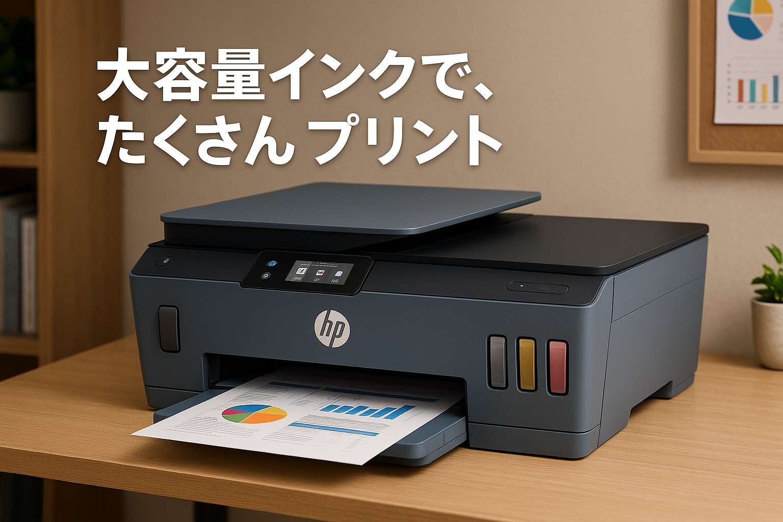 HP プリンター HP Smart Tank 7306 大容量インクタンク式 A4カラーインクジェット複合機 印刷 前面給紙 片面ADF搭載 自動両面印刷 ブルー スマートタンク