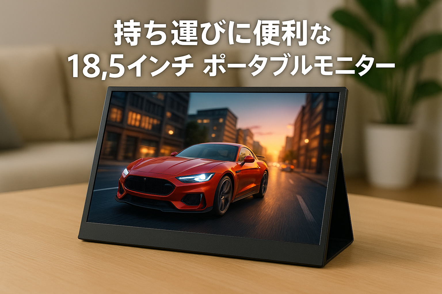 Tpsmtdis 18.5インチ ポータブルモニター、ラップトップモニター 120Hz トラベルゲームモニター、400Nits HDR FHD プラグアンドプレイデュアルスピーカー、PC、タブレット、Mac、Switch、Xbox、PS3/4/5 用の外部スクリーン (18.5 インチのディスプレイ)