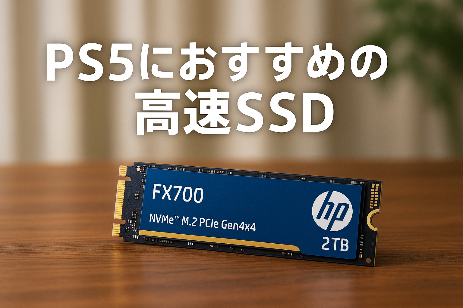 HP FX700 2TB SSD NVMe2.0 M.2 Type 2280 PCIe Gen4×4 最大読込：7200MB/s (R:7200MB/s、W:6200MB/s) 内蔵SSD 高耐久 PS5動作確認済み メーカー5年保証 8U2N5AA#UUF