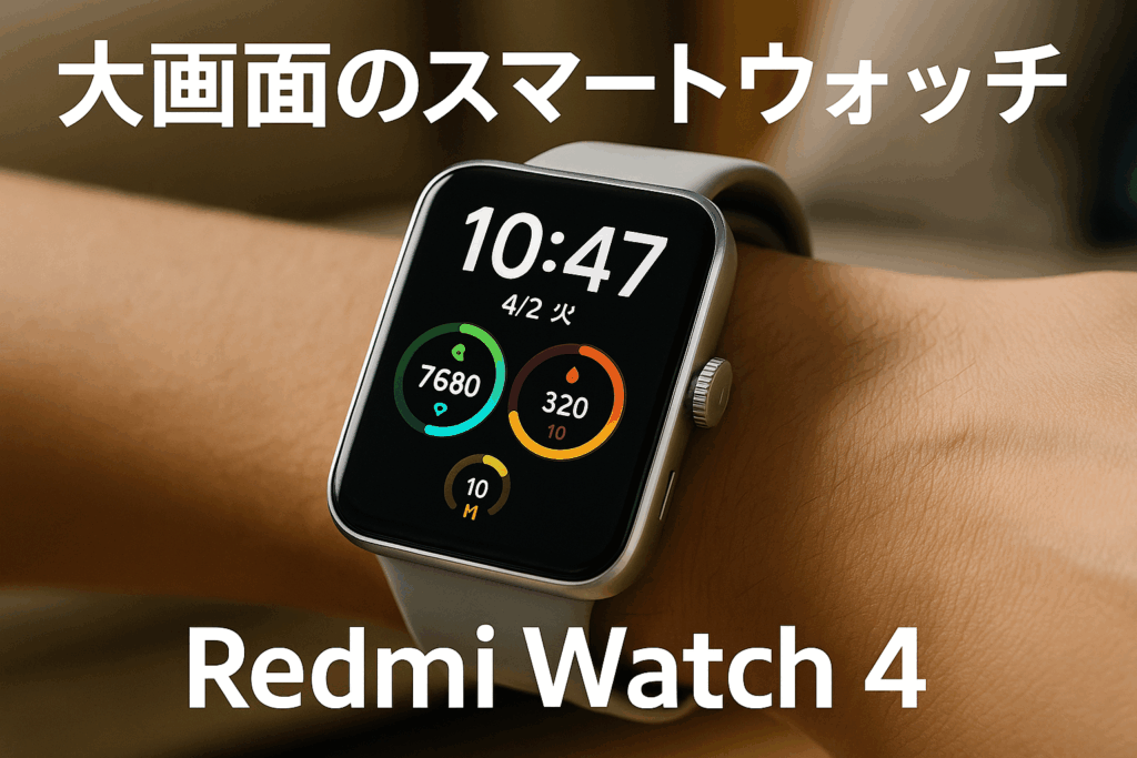 シャオミ(Xiaomi) スマートウォッチ Redmi Watch 4 1.97インチ超大型ディスプレイ 20日間のバッテリー持続時間 Bluetooth 通話対応 150種類スポーツモード 回転式クラウン Alexa対応 GPS内蔵 シルバーグレー