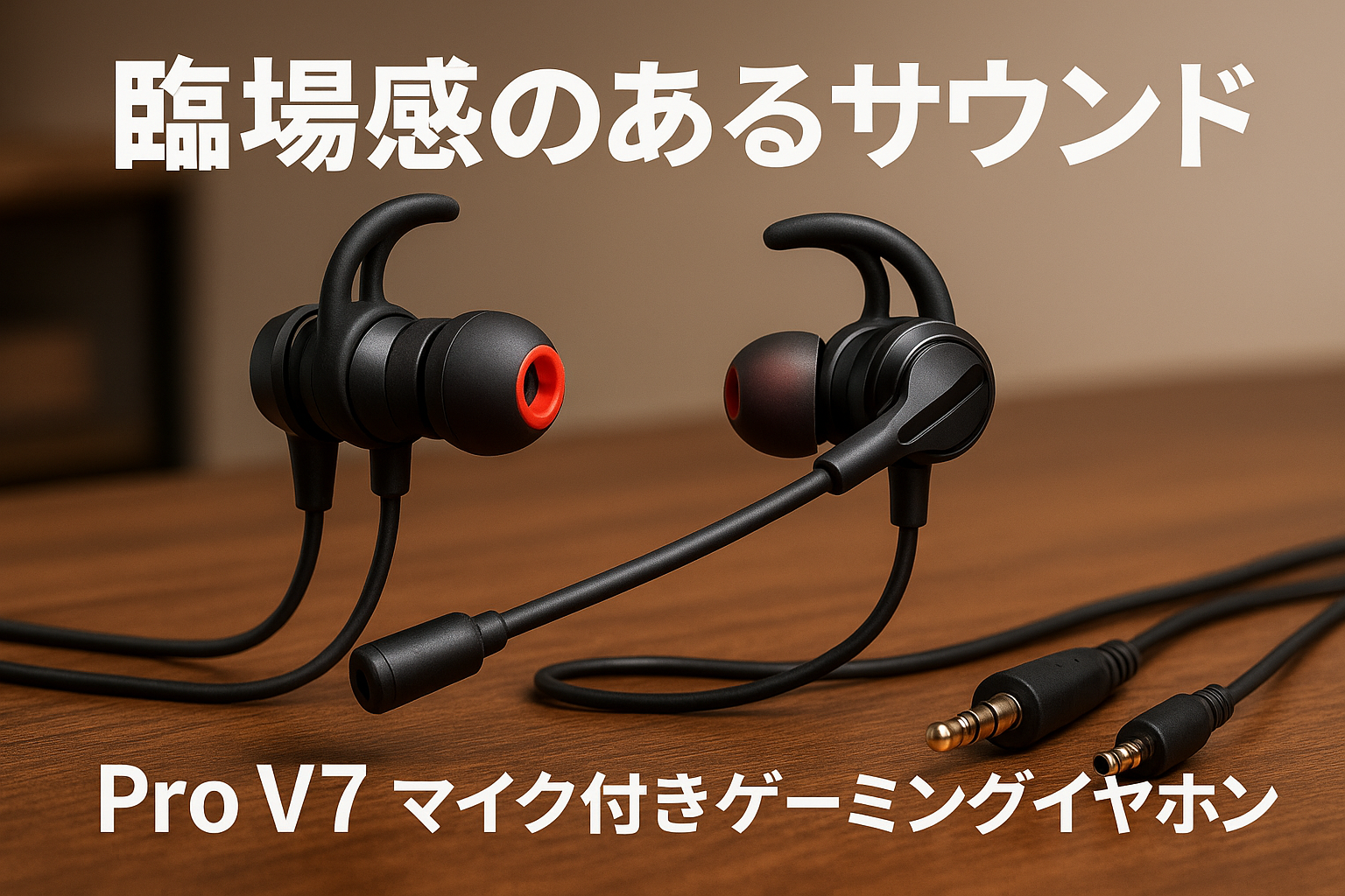Pro V7 マイク付きゲーミングイヤホン for Gaming 有線 ゲーミングイヤホン ps5 イヤホン バイノーラル サラウンド ブラック Nintendo Switch 在宅勤務 テレワーク ビデオ会議 リモートワーク 3.5mm変換ケーブル付け PS4 荒野行動 ZOOM Skype対応 PC スマホ パソコン web会議用 ゲーム 誕生日 父の日 子供の日 ギフト