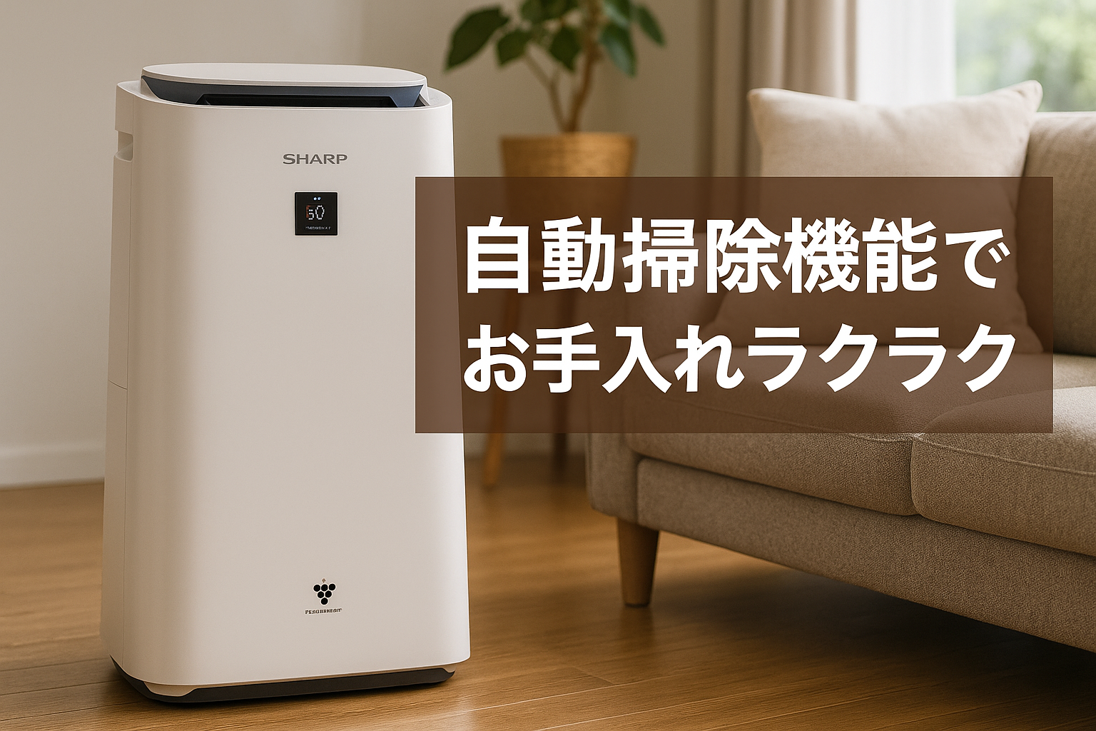 シャープ 加湿 空気清浄機 KI-RX75-W ホワイト プラズマクラスター NEXT(50000) COCORO AIR搭載 空気清浄 34畳【自動掃除機能付き】 タンク容量 約3.2L/加湿量900mL