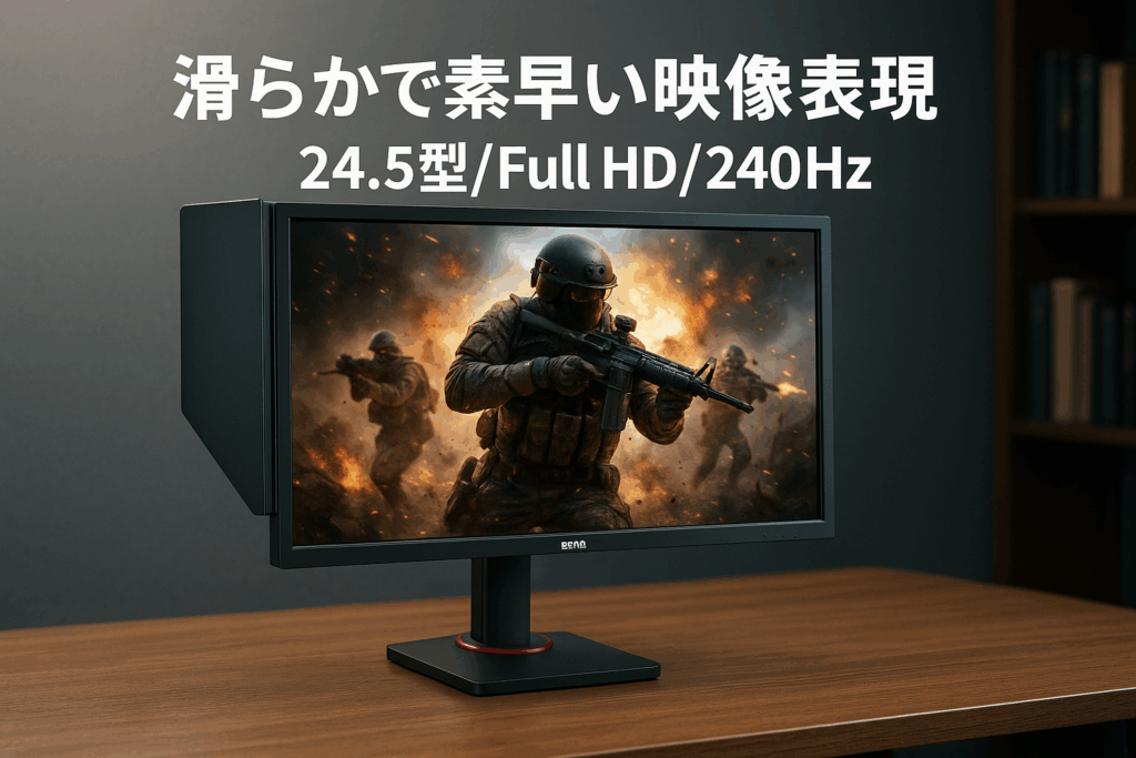 ベンキュージャパン BenQ ZOWIE XL2546X ゲーミングモニター (24.5型/Full HD/TN/240Hz/0.5ms/DyAc 2/Black eQualizer/VESA Standard Adaptive-Sync/小さめ台座/高さ・角度調整/S.Switch)