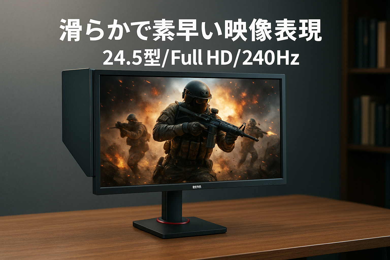 ベンキュージャパン BenQ ZOWIE XL2546X ゲーミングモニター (24.5型/Full HD/TN/240Hz/0.5ms/DyAc 2/Black eQualizer/VESA Standard Adaptive-Sync/小さめ台座/高さ・角度調整/S.Switch)