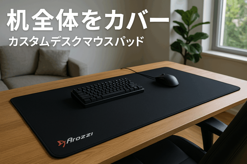 Arozzi カスタムデスクマウスパッド Arena Desk Pad D031 Arenaゲーミングデスク専用カスタムデスクマウスパッド 防水機能 洗濯可能 ARENA-D031