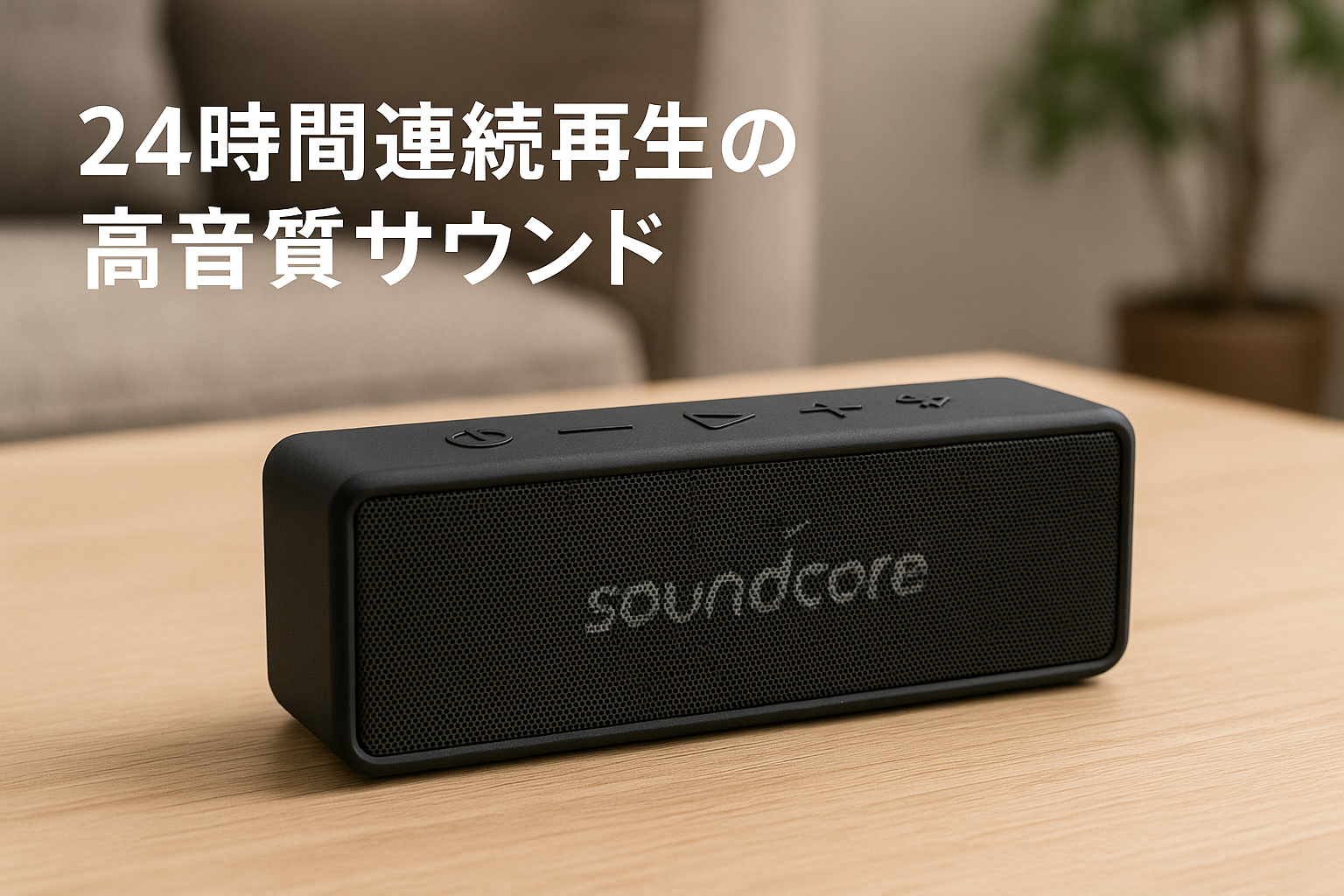 Anker Soundcore 2 (USB Type-C充電 12W Bluetooth 5 スピーカー 24時間連続再生)【完全ワイヤレスステレオ対応/強化された低音 / IPX7防水規格 / デュアルドライバー/マイク内蔵】(ブラック)