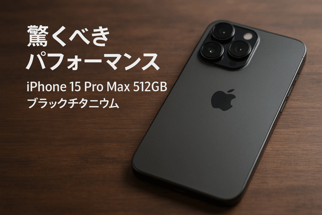 iPhone 15 Pro Max 512GB ブラックチタニウム
