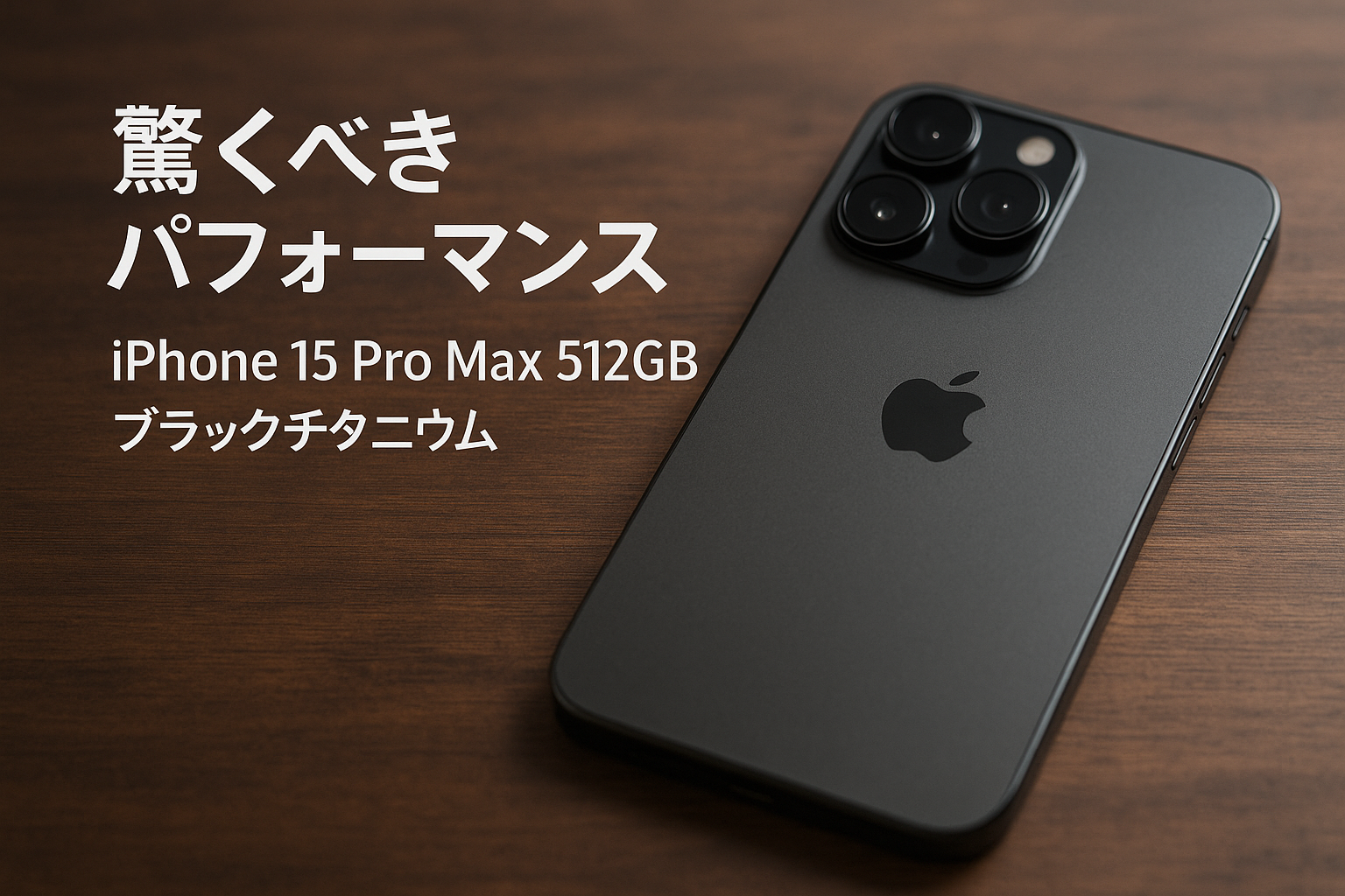 iPhone 15 Pro Max 512GB ブラックチタニウム
