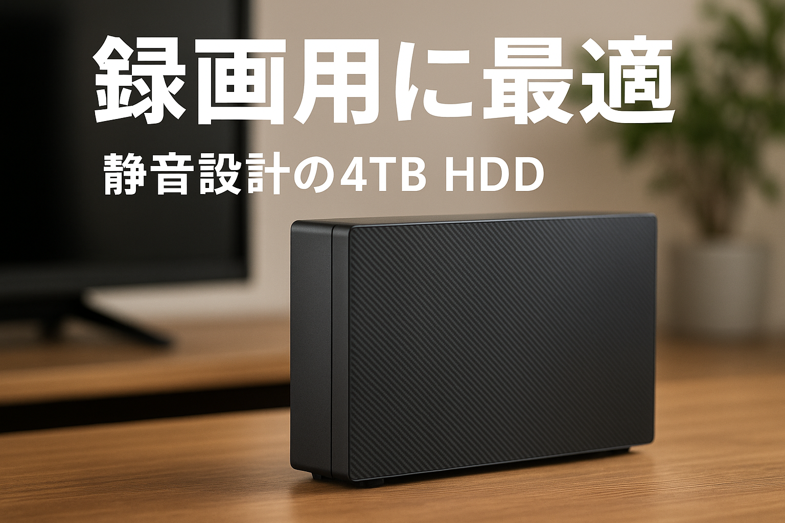 エレコム 外付けハードディスク HDD 4TB テレビ録画 PC ファンレス設計 静音 縦置き/横置き ブラック ELD-STV040UBK