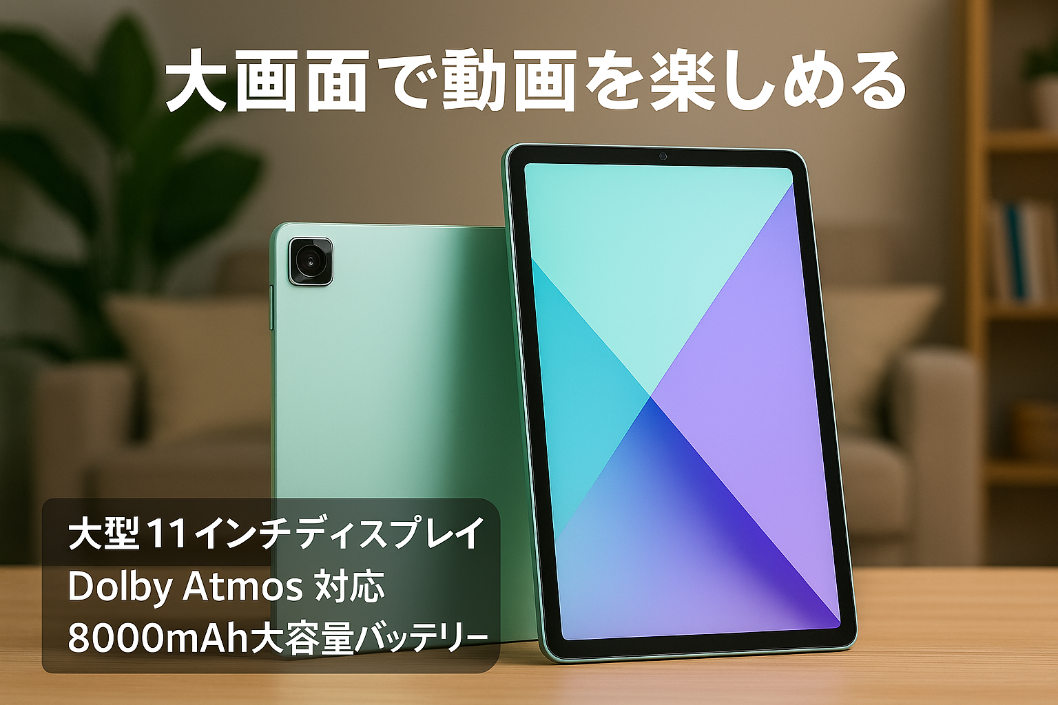 シャオミ(Xiaomi) タブレット Redmi Pad SE 4GB+128GB wi-fiモデル 大型11インチディスプレ Dolby Atmos対応 8000mAh 大容量 バッテリー 1TBまでmicroSDカード拡張 軽量 エンターテインメント 子供用にも 日本語版 ミントグリーン