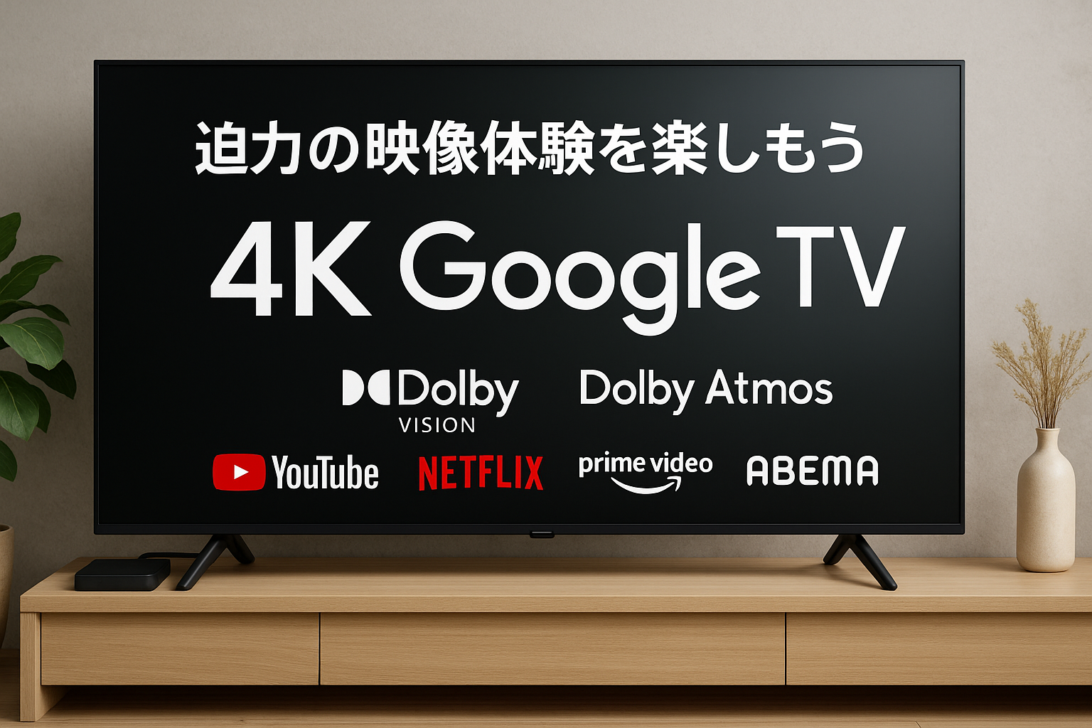 テレビ 55型 Googleテレビ 55インチ グーグルテレビ 55V Dolby Atmos Dolby Vision 4K対応 地上・BS・110度CSデジタル 外付けHDD録画機能 HDMI3系統 HDR Youtube Netflix Amazon Prime video ABEMA U-NEXT 視聴可能 MAXZEN MVU55CH06 マクスゼン