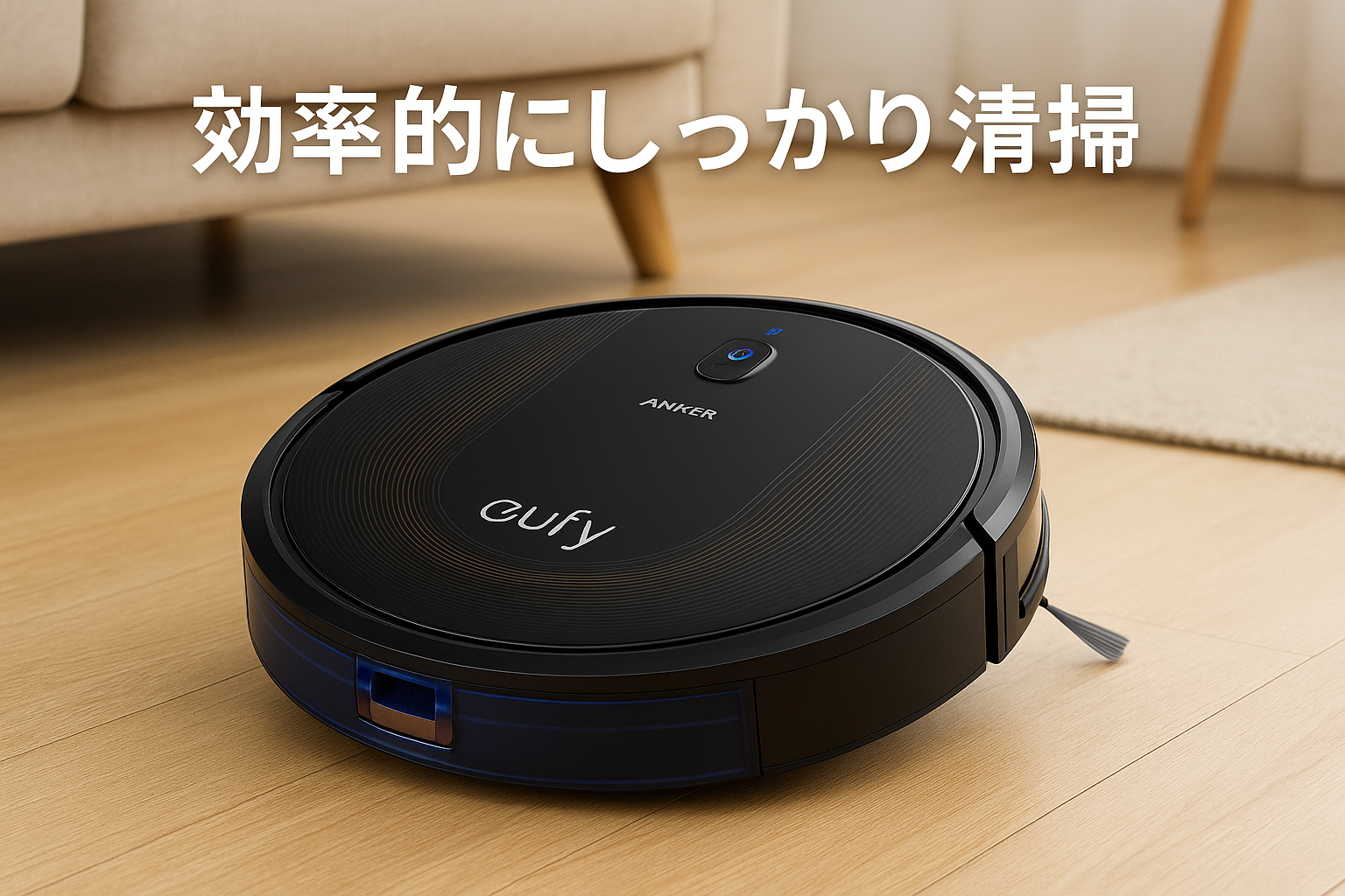 Anker Eufy (ユーフィ) RoboVac G30 Hybrid (ロボット掃除機) 【スマート・ダイナミック・ナビゲーション 2.0 / 2-in-1 吸引・水拭き両用/Wi-Fi対応/超薄型/強力吸引/自動充電/BoostIQ搭載/境界線テープ対応/効率的な清掃/スマート機能】ブラック