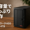 バッファロー BUFFALO リンクステーション LS720D/N ネットワークHDD メカニカルハードデイスク 2ベイ 4TB LS720D0402/N