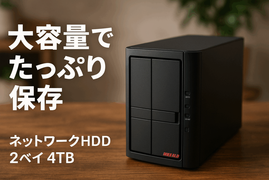 バッファロー BUFFALO リンクステーション LS720D/N ネットワークHDD メカニカルハードデイスク 2ベイ 4TB LS720D0402/N