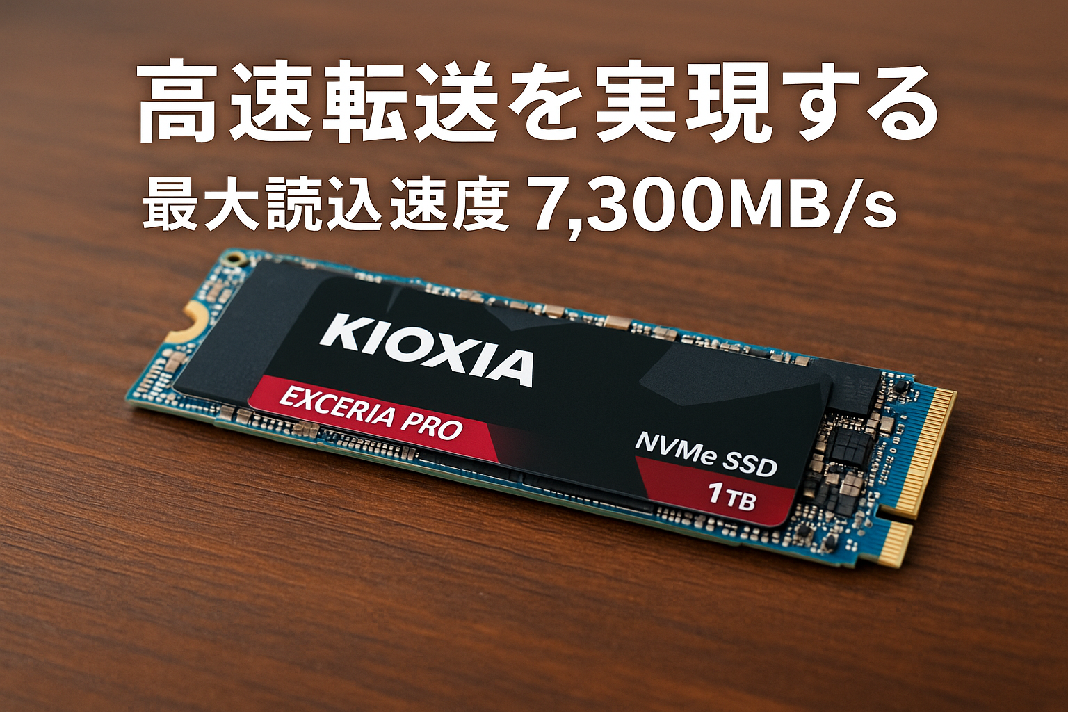 キオクシア KIOXIA 内蔵 SSD 1TB NVMe M.2 Type 2280 PCIe Gen 4.0×4 (最大読込: 7,300MB/s) 国産BiCS FLASH TLC 搭載 国内正規代理店5年保証 EXCERIA PRO SSD-CK1.0N4P/N
