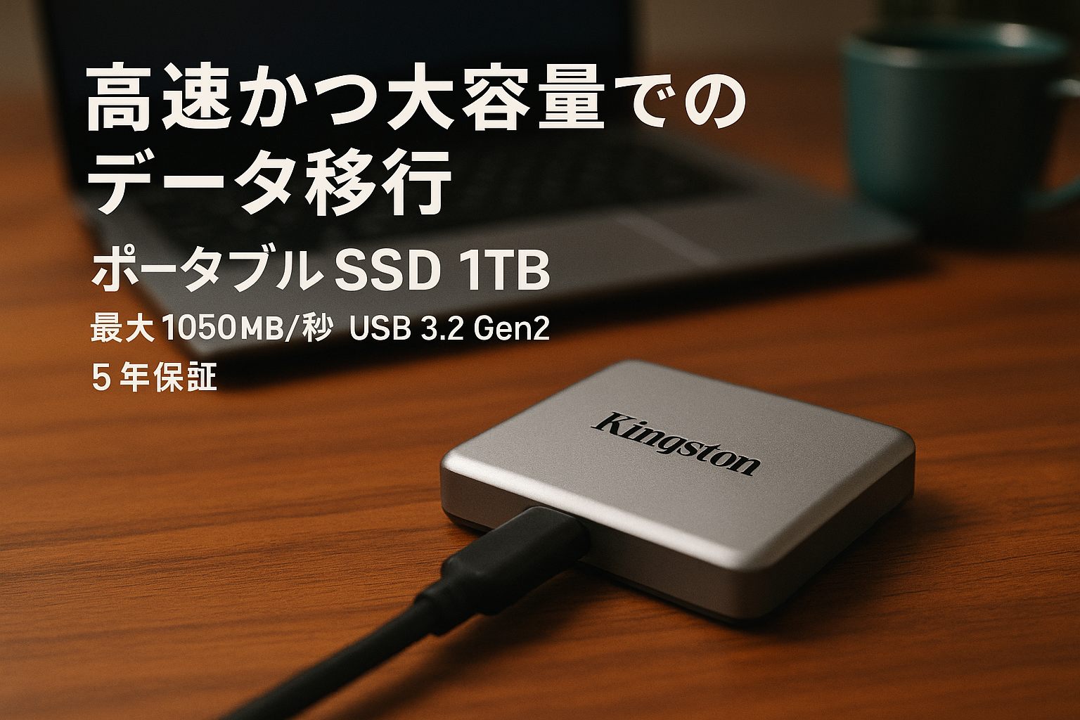 キングストンテクノロジー Kingston 外付け SSD 1000GB 1TB USB3.2 Gen2 読出最大1050MB/秒 ポータブル SXS1000/1000G 5年間のメーカー保証