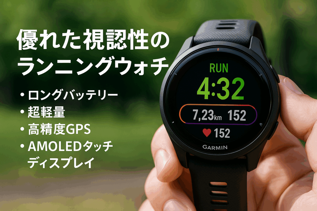 GARMIN(ガーミン)GPSランニングウォッチ Forerunner 265 Music 【ロングバッテリー/超軽量/高精度GPS/色鮮やかなAMOLEDタッチディスプレイ/アプリと連携してデータ管理/睡眠スコア・Body Battery計測/Music保存機能 有・無/Android/iOS対応/Suica機能搭載/防水/日本正規品】