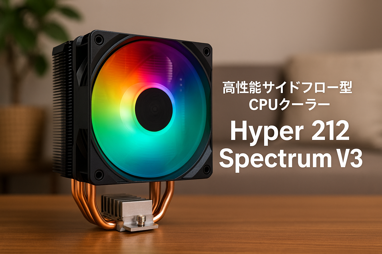Cooler Master Hyper 212 Spectrum V3 LGA1700 / AM5ソケット対応 ARGBファン搭載 サイドフロー型 空冷CPUクーラー RR-S4NA-17PA-R1 FN1886