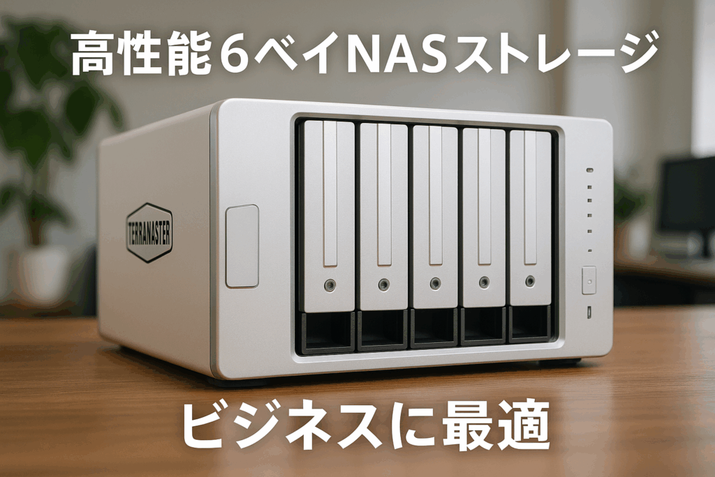 TERRAMASTER テラマスターF6-424 Max 6ベイ NASストレージ Core i5 1235U 10コア 12スレッド、16GB DDR5 RAM、10GbEポート X2、ビジネス向けネットワークハードディスクTRAID,TRAID +, Single, JBOD, RAID 0/1/5/6/10をサポート「HDD付属なし」
