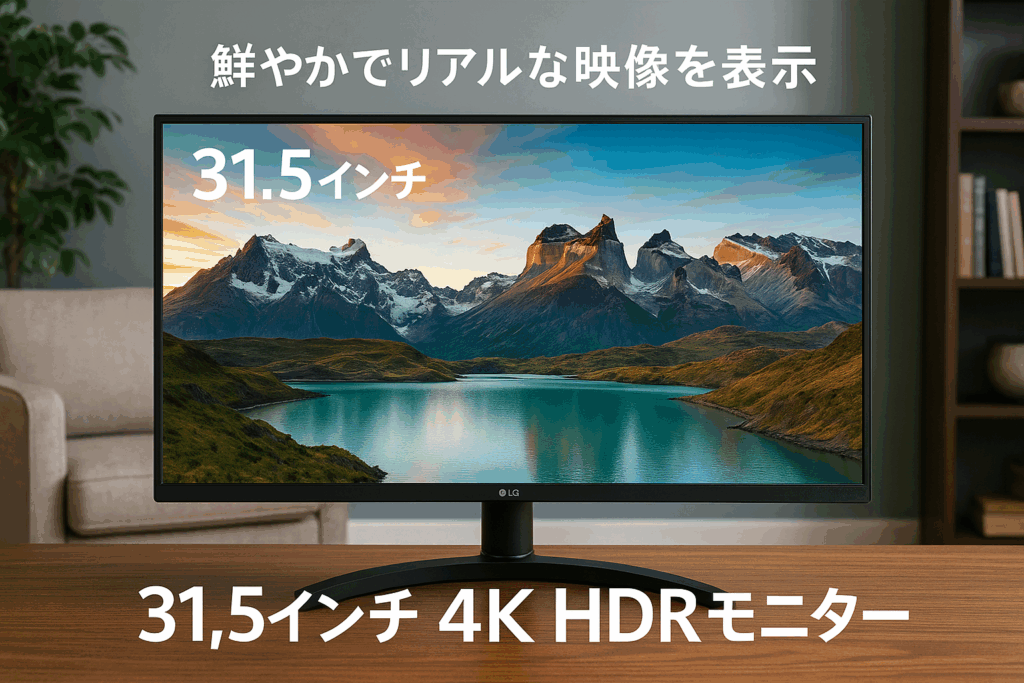 LG モニター ディスプレイ 32UR500K-B 31.5インチ / VA / 4K (3840×2160) / HDR10 / DCI-P3 90% / アンチグレア/ブルーライト低減、フリッカーセーフ機能 / 5W+5Wスピーカー / HDMI×2、DisplayPort/チルト調整対応 / 3年安心・無輝点保証