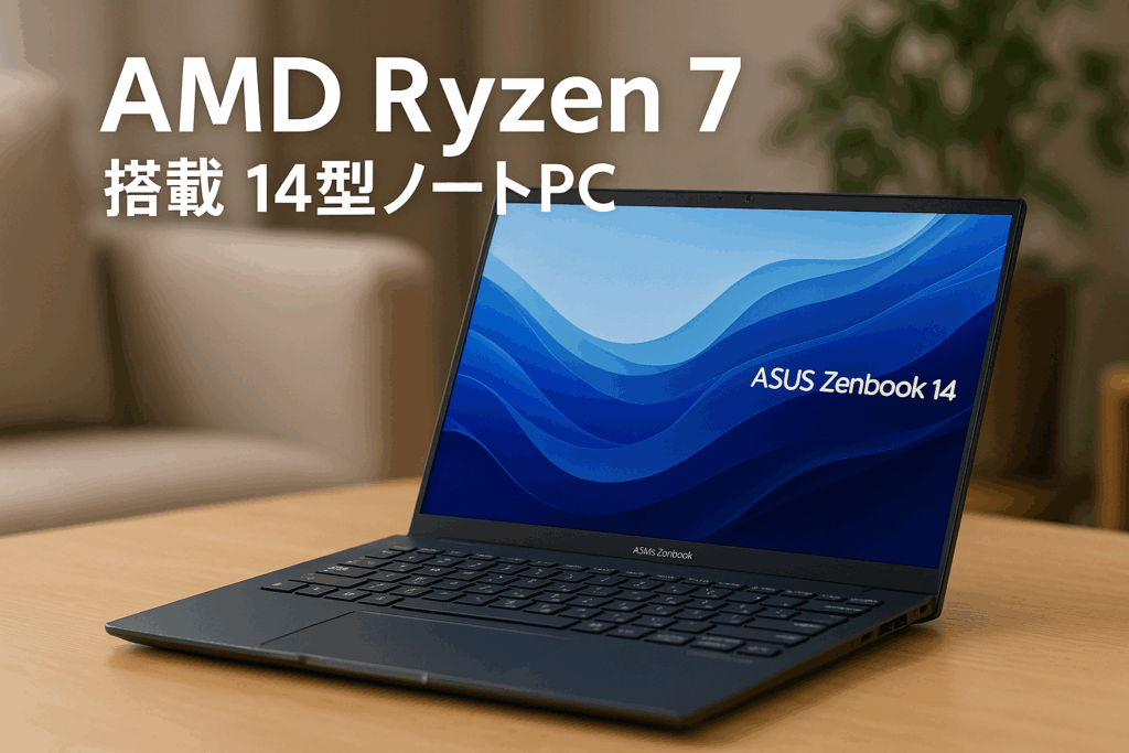 ASUS ノートパソコン Zenbook 14 UM3402YA 14型 AMD Ryzen 7 7730U メモリ16GB SSD 1TB Windows 11 重量約1.39kg Wi-Fi 6E Webカメラ内蔵 Type-C給電対応 イルミネートキーボード カードリーダー UM3402YA-KP847W