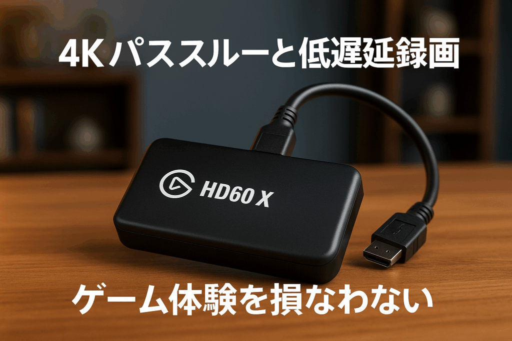 Elgato エルガト Game Capture HD60 X 外付けキャプチャカード ブラック 4K30 / 1080p60 HDR10 画質 / PS5/Pro, PS4/Pro 低遅延 / Xbox Series X/S, Xbox One X/S,OBS 低遅延 / Windows MAC対応