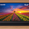 Intehill モバイルモニター 15.6 インチ 100% P3広色域 500 Nits 高輝度 FHD 1080P HDR対応 IPS液晶パネル 60Hz 持ち運び モニター 軽量 薄型 モバイルモニター VESA対応 USB C/mini HDMI付き スマホ/PS4/XBOX/Switch/PC/Macなど対応 在宅勤務・リモートワーク 高色忠実度と鮮やかなアプリ対応 (F15NC)