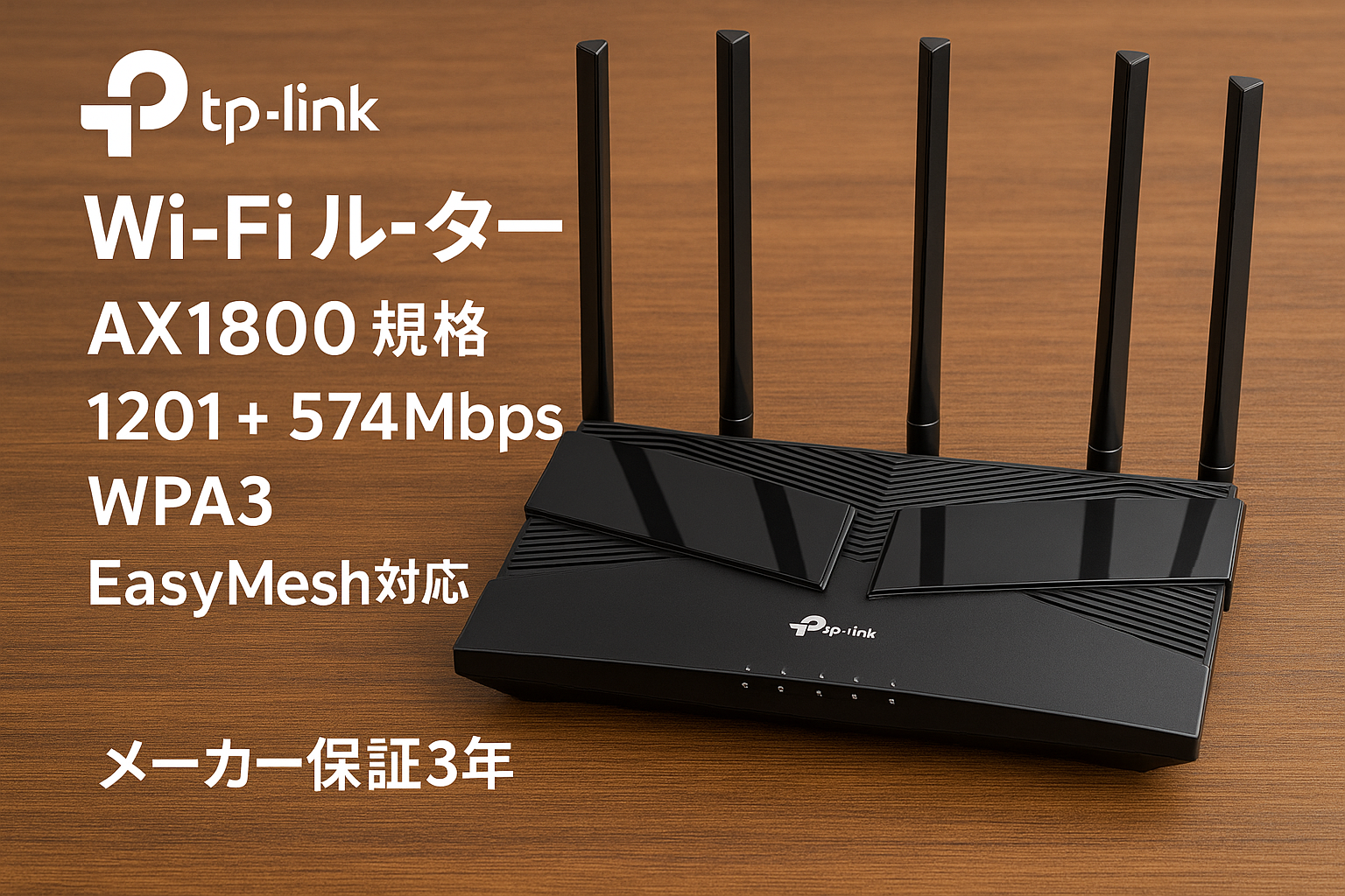 TP-Link WiFi ルーター 無線LAN WiFi6 AX1800 規格 1201 + 574Mbps WPA3 EasyMesh 対応 メーカー保証3年 Archer AX23V