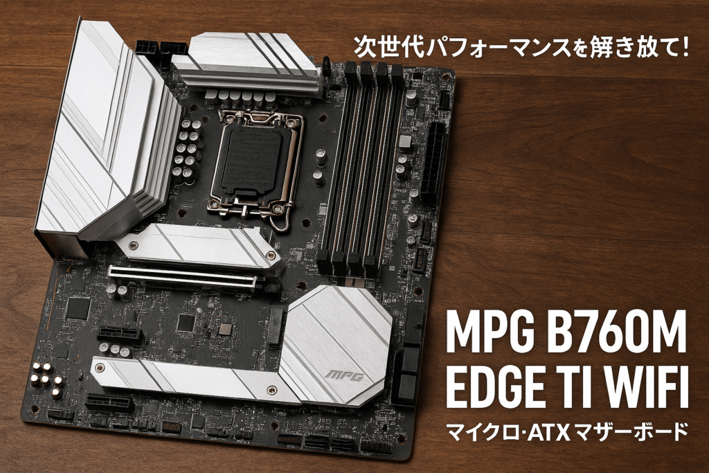 MSI MPG B760M EDGE TI WIFI intel 第14・13・12世代 Coreプロセッサ対応 LGA1700 DDR5 B760チップセット搭載 Micro-ATX マザーボード MPG B760M EDGE TI WIFI MB6464