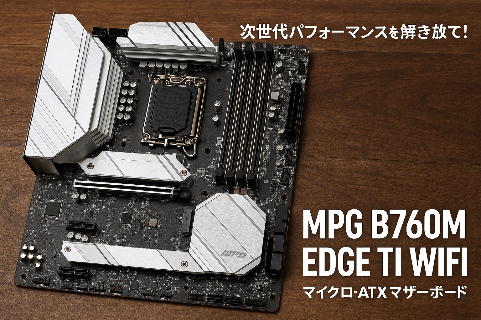 MSI MPG B760M EDGE TI WIFI intel 第14・13・12世代 Coreプロセッサ対応 LGA1700 DDR5 B760チップセット搭載 Micro-ATX マザーボード MPG B760M EDGE TI WIFI MB6464