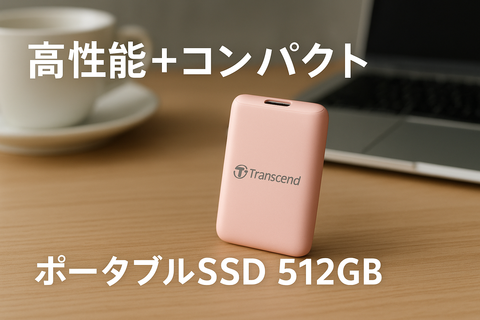 トランセンド ポータブルSSD 512GB 最大1050 MB/s 軽量11g Type-A/Type-C 両対応 PS4/PS5 動作確認済 USB 10Gbps ピンク