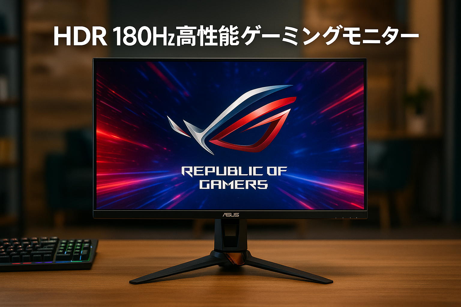 ASUS eスポーツ ゲーミングモニター ROG Strix XG27ACS 27型 / HDR / 180Hz / 1ms (GTG) / Fast IPS/Extreme Low Motion Blur Sync/USB Type-C/G-Sync対応/三脚ソケット/国内正規品