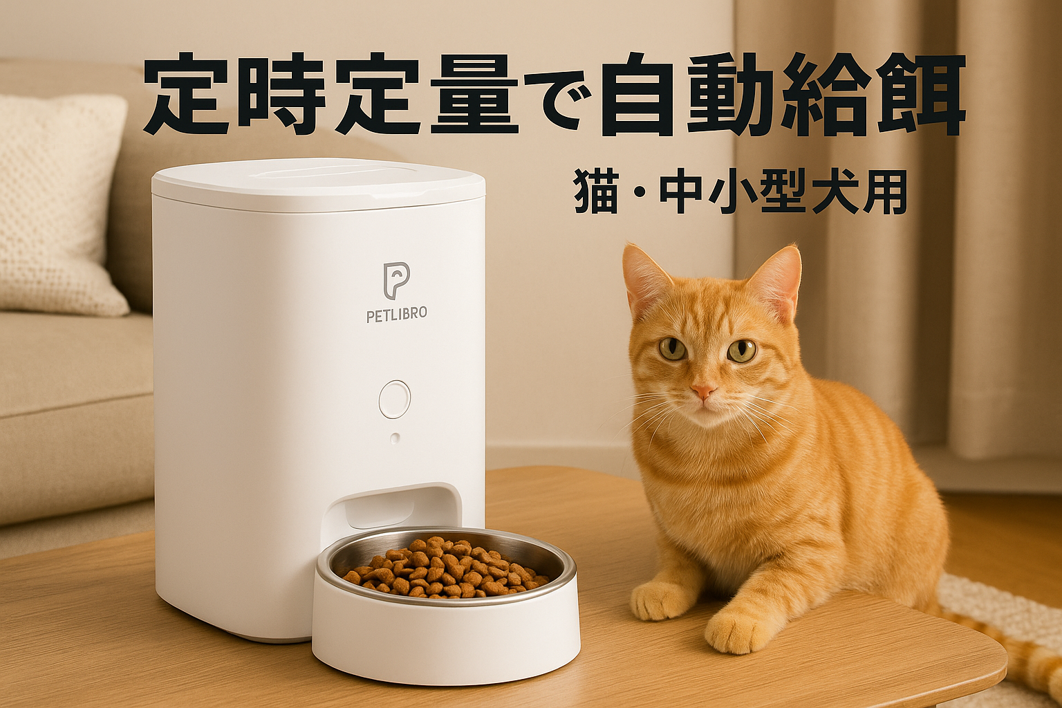 PETLIBRO 自動給餌器 猫 中小型犬用 定時定量 1日6食 自動餌やり機 ４重鮮度保持 ツイストロック式蓋 水洗い可能 餌詰まり防止機能付き ステンレス製ボウル 手動給餌可 録音可 タイマー式 2WAY給電 日本語説明書付き 3L ホワイト