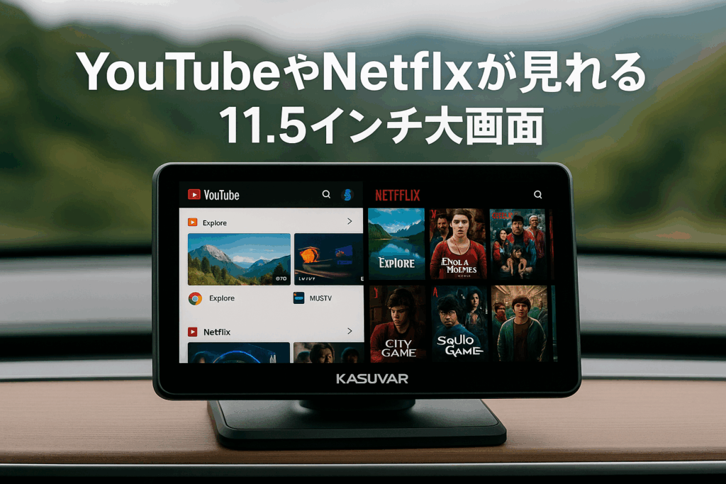 【値下げ！】Kasuvar製 11.5インチディスプレイオーディオ KASUVAR 11.5インチ大画面のandroid ディスプレイオーディオ