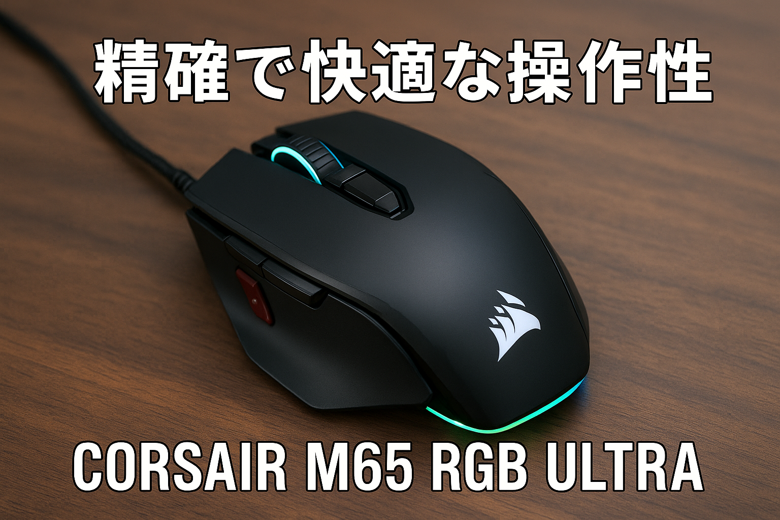 Corsair M65 RGB ULTRA -blk- ゲーミングマウス 8000HZ ハイパーポーリングレット ブラック CH-9309411-AP2
