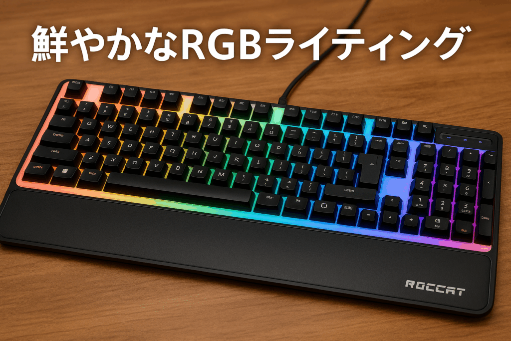 ROCCAT Magma メンブレン RGB Micro USB ゲーミングキーボード US英語配列 ドイツデザイン ROC-12-582