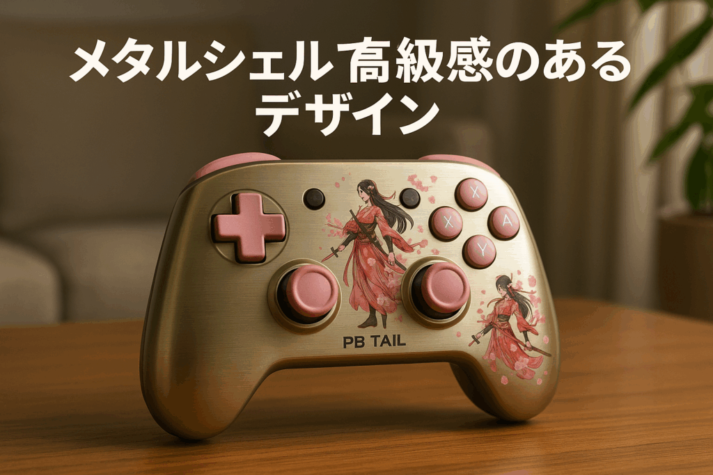 PB TAILS ピービーテイルズ ワイヤレス ゲームパッド コントローラー CHOC2.0 Bluetooth メタルシェル サクラウォリアー PB-WBC02-SW-EC