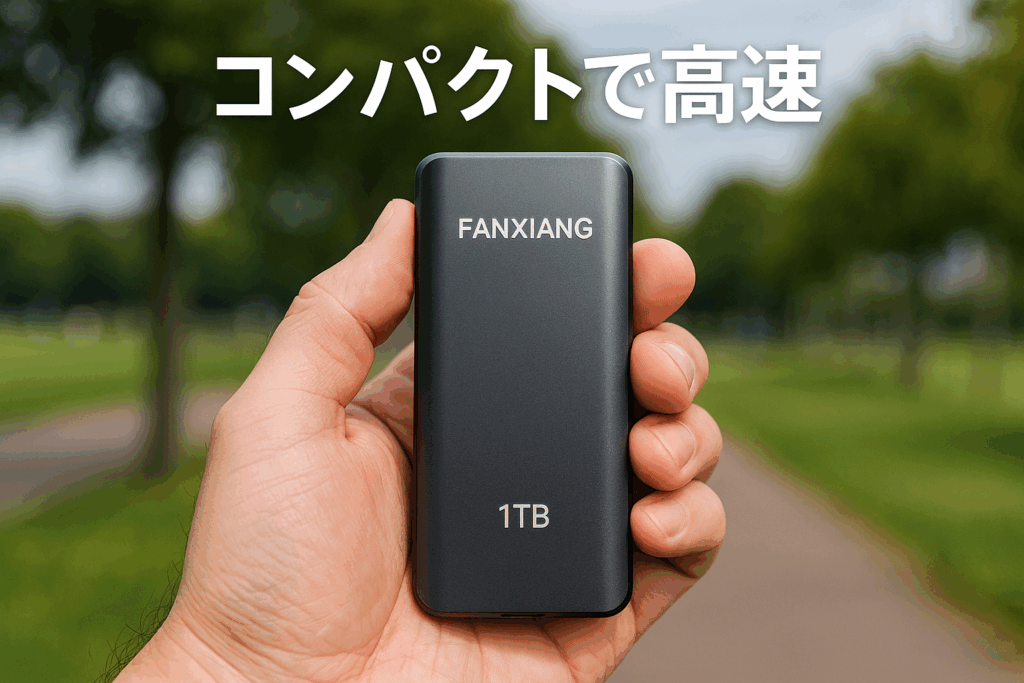 fanxiang SSD 外付け 1tb【PS4/PS5動作確認済】USB Type-C【最大読込2,050MB/s】小型 ポータブルssd Mac対応 防滴防塵 耐衝撃 アルミ筐体 5年保証 PS2000W
