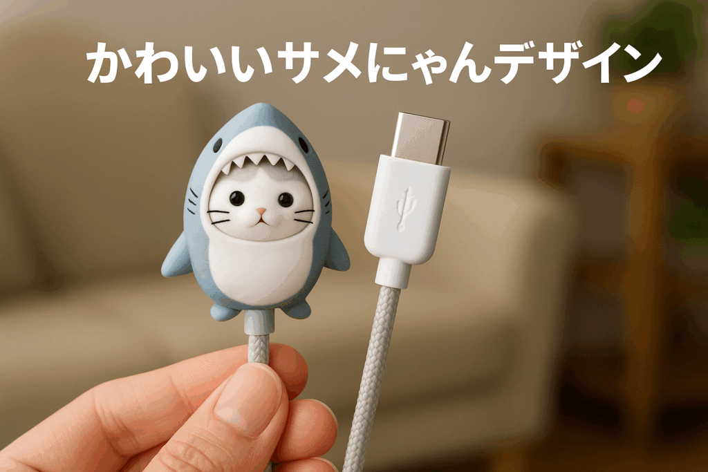グルマンディーズ mofusand USB Type-Cケーブル サメにゃん MOFU-43A