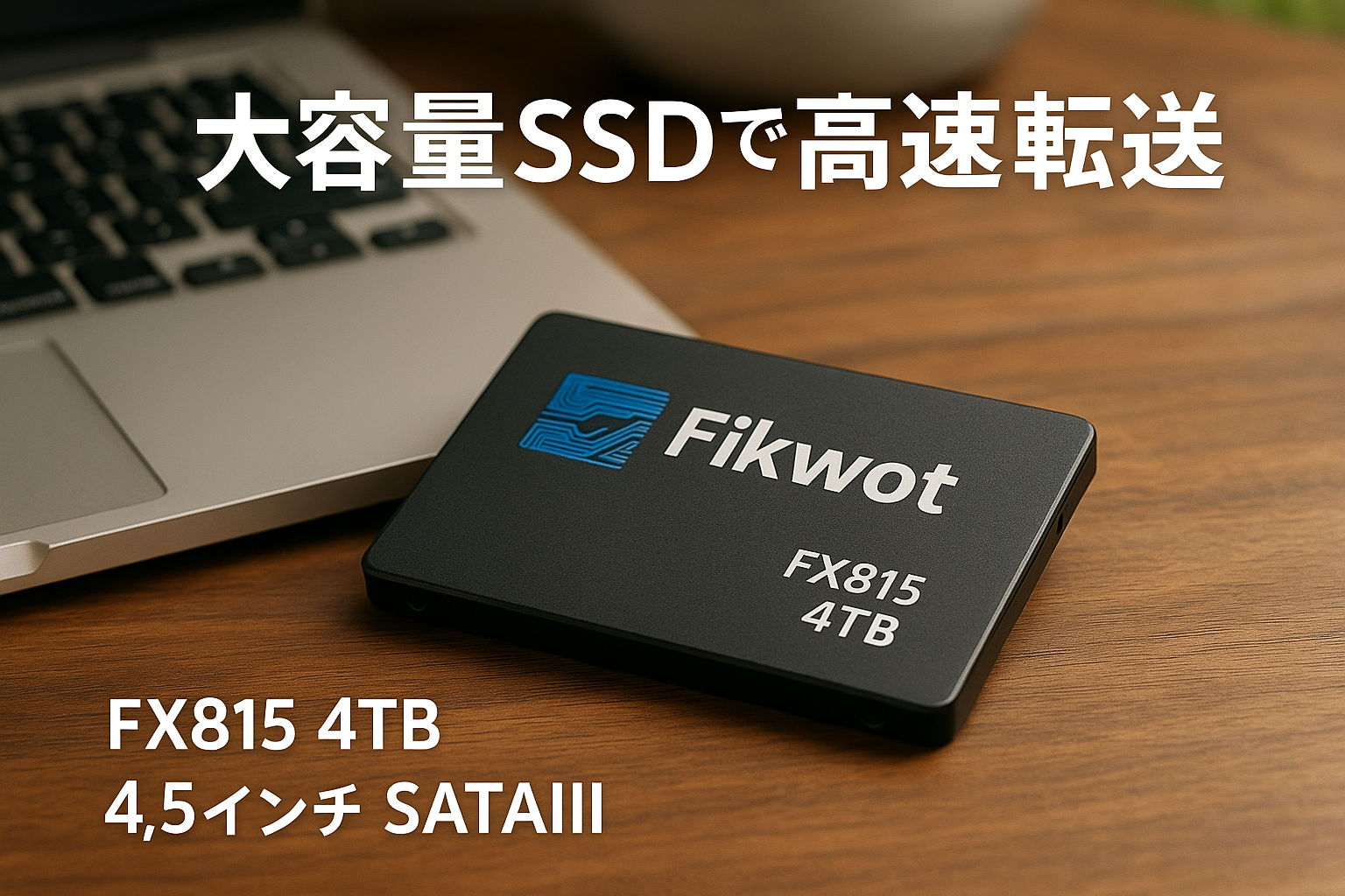 Fikwot FX815 内蔵型SSD 4TB 2.5インチ SATAIII 3D NAND採用 6Gbps 7mm（読取り最大 560MB/s 書込み最大 510MB/s）メーカー保証5年