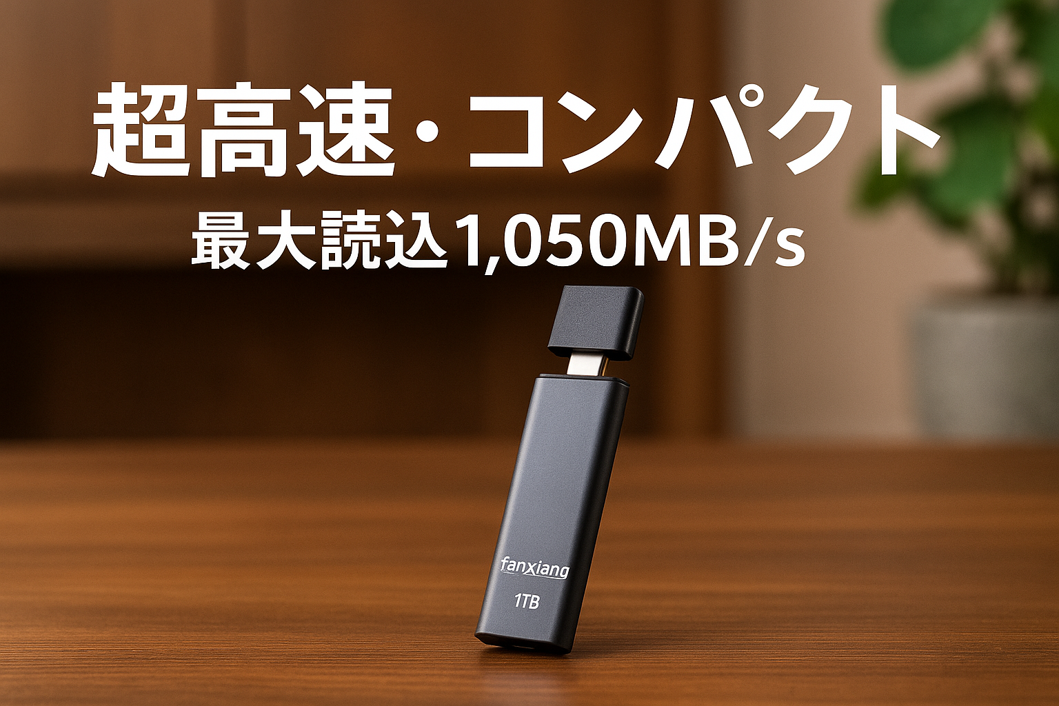 fanxiang 外付けSSD 1TB【最大読込1,050MB/s】USB3.2 Gen2対応 最大読込1,050MB/s 10Gbps ポータブル ssd フリップ キャップ式 超小型 コンパクト スティック 【iPhone 15 Pro Max ProRes動作確認済み】 テレビ録画用 ゲームデータ保存 耐衝撃 アルミ 超高速 大容量 FF952 正規保証品 メーカー5年保証