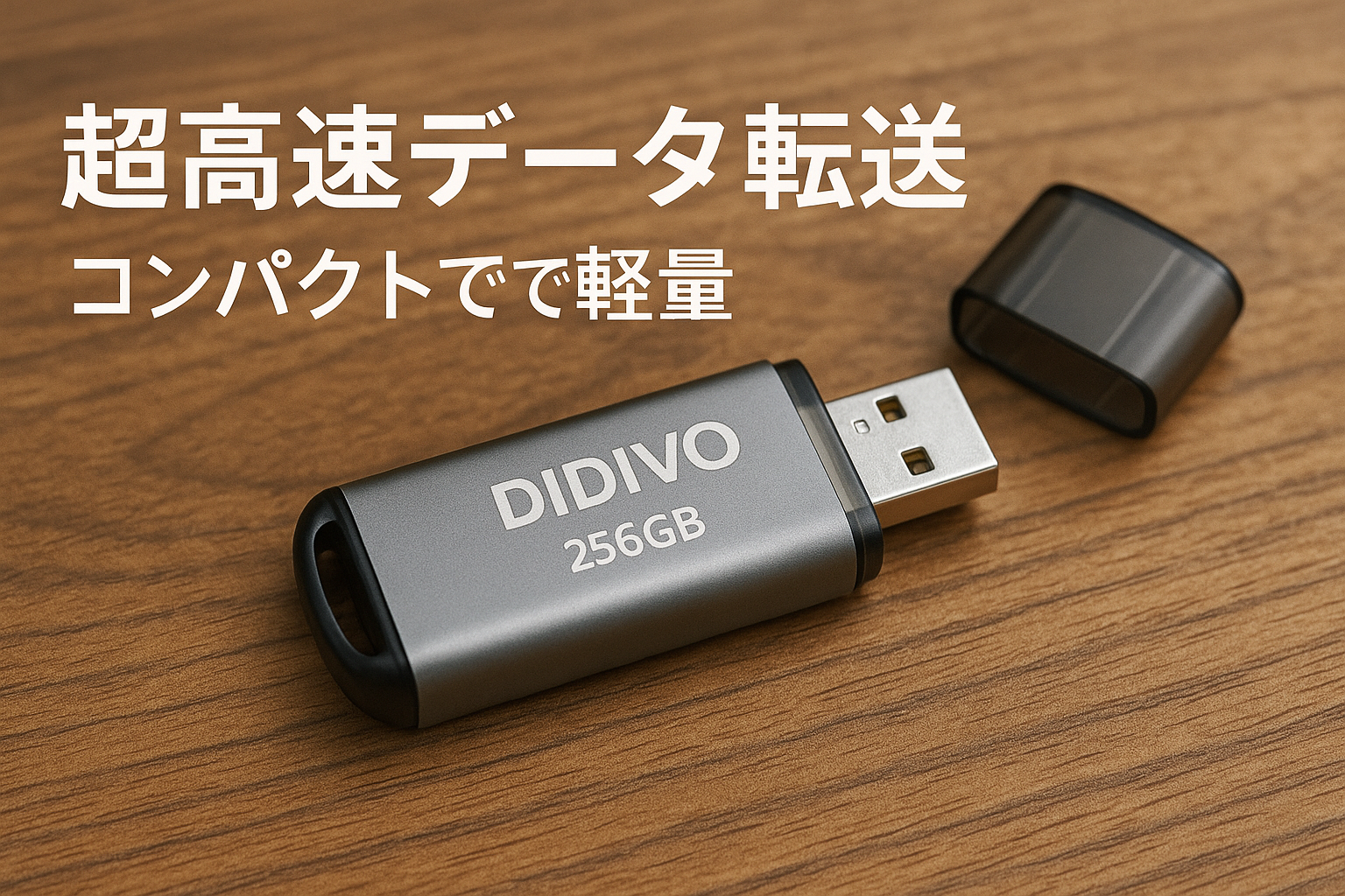 DIDIVO USBメモリ 256GB フラッシュドライブ 小型 軽量 超高速データ転送 大容量 読取り最大15MB/s キャップ式 USBメモリースティック データ転送 Windows PCに対応(256GB)