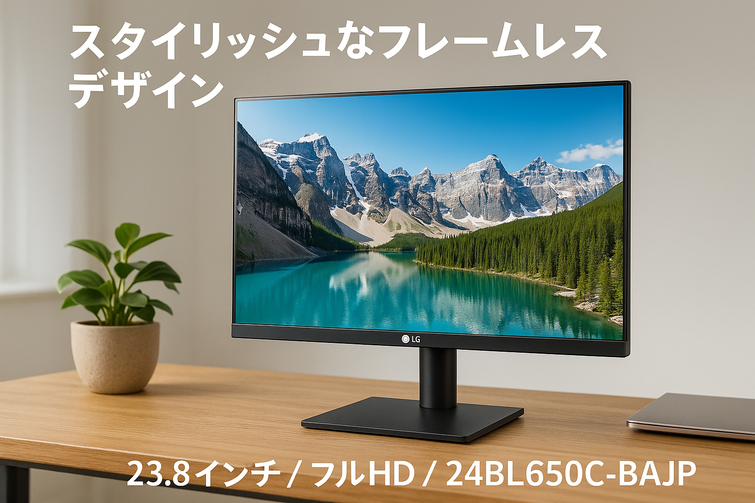 LG フレームレス モニター ディスプレイ 24BL650C-BAJP 23.8インチ/フルHD/IPS 非光沢/USB Type-C,HDMI,DP/ピボット,高さ調節,スイベル/スピーカー内蔵/フリッカーセーフ、ブルーライト低減/3年安心・無輝点保証