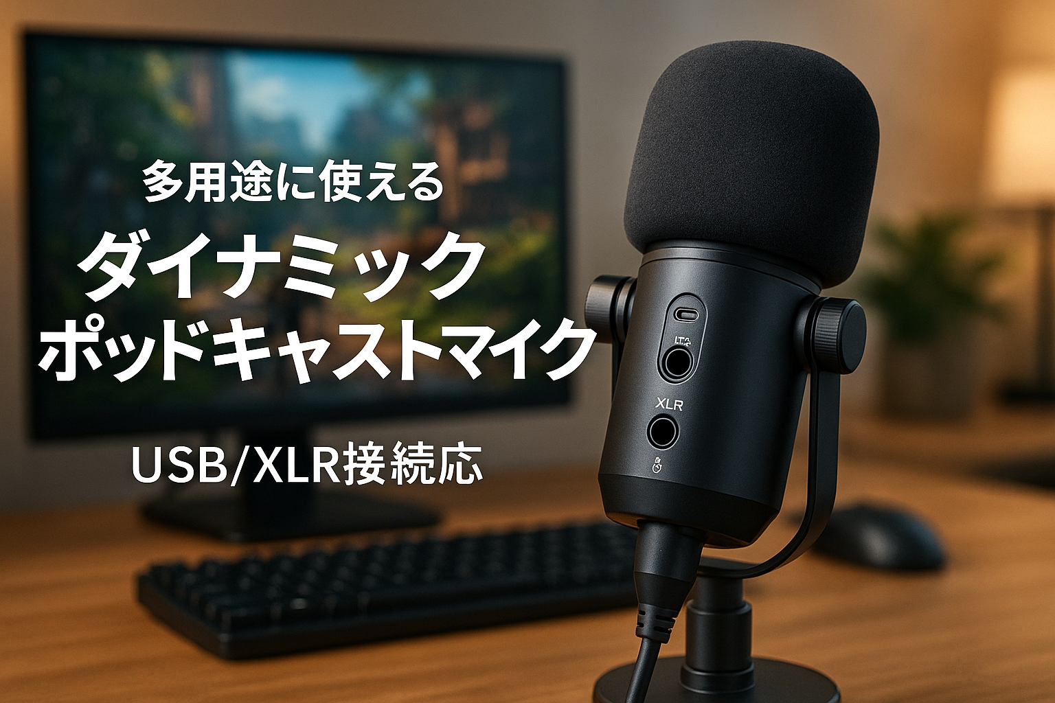 FIFINE ダイナミックポットキャストマイク USB/XLR接続可能 カーディオイドパターン単一指向性 USBケーブル付属 PC/プレステ/サウンドカード/ミキサー対応 イヤホン出力端子付き ワンタッチミュート グレイ風防付き ゲーム実況 ボイスチャット ライブ配信 ポッドキャスト テレワーク ナレーション録音に最適 AmpliTank K688W