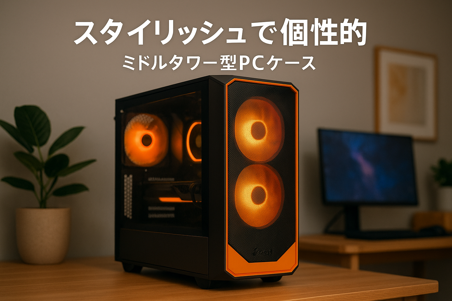 Fractal Design Pop Air RGB Orange Core TG Clear Tint ミドルタワー型PCケース FD-C-POR1A-05 CS8007 オレンジ